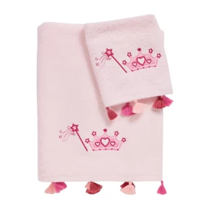 DAS BABY ΣΕΤ ΠΕΤΣΕΤΕΣ 2 ΤΕΜΑΧΙΩΝ ΚΕΝΤΗΤΕΣ SMILE 4963 PINK