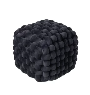 DAS HOME ΔΙΑΚΟΣΜΗΤΙΚΟ ΠΟΥΦ 43Χ43Χ40 2271 BLACK