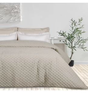 DAS HOME ΚΟΥΒΕΡΛΙ ΜΟΝΟ HAPPY 9652 LIGHT TAUPE