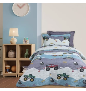 DAS KIDS ΚΟΥΒΕΡΛΙ ΜΟΝΟ 4926 GREEN, GREY