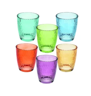 Σετ 6 γυάλινα ποτήρια 310 ml Tognana Seoul Multicolor N3585U2M255