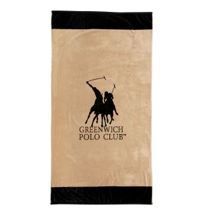 GREENWICH POLO CLUB ΠΕΤΣΕΤΑ ΘΑΛΑΣΣΗΣ 90Χ170 4046 BLACK, TAUPE