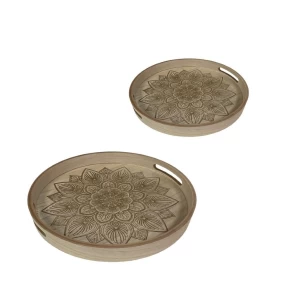 Σετ 2 ξύλινοι δίσκοι 30χ4,5 & 35χ4,5 εκ. Trends DWDA1002