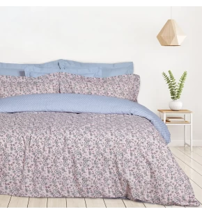 DAS HOME ΣΕΤ ΣΕΝΤΟΝΙΑ ΜΟΝΑ ΜΕ ΛΑΣΤΙΧΟ CASUAL 5427 SALMON, WHITE