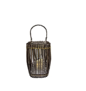 ΦΑΝΑΡΙ BAMBOO ΜΕ ΔΟΧΕΙΟ ΓΙΑ ΡΕΣΩ S 10,5Χ16Χ22ΕΚ Espiel NAF103