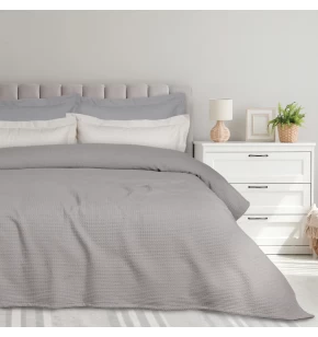 DAS HOME ΚΟΥΒΕΡΤΑ ΠΙΚΕ 240X260 0496 GREY