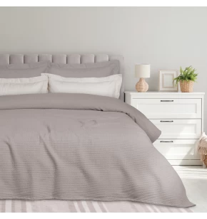 DAS HOME ΚΟΥΒΕΡΤΑ ΠΙΚΕ 160X240 0495 TAUPE