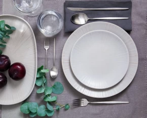 Σετ πιάτα φαγητού 20 τμχ stoneware Ionia Ammos