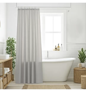 DAS HOME ΚΟΥΡΤΙΝΑ ΜΠΑΝΙΟΥ 240X180 0805 GREY