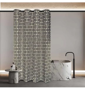 GREENWICH POLO CLUB ΚΟΥΡΤΙΝΑ ΜΠΑΝΙΟΥ 200Χ180 ESSENTIAL 3123 BLACK