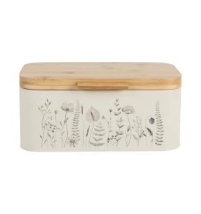 Μεταλλική ψωμιέρα με ξύλινο καπάκι 30χ19.8χ13.4 εκ. Ankor 845286