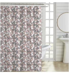 Υφασμάτινη πολυεστερική κουρτίνα μπάνιου 180χ200 εκ. Ankor 846238
