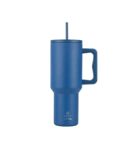Estia Straw Tumbler XL Θερμός Save the Aegean 01-32234 Denim Blue