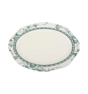 Πιατέλα Σερβιρίσματος Οβάλ Πορσελάνη 31 εκ. Tiffany Green - Oriana Ferelli
