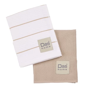 DAS HOME ΣΕΤ ΠΟΤΗΡΟΠΑΝΑ 2ΤΜΧ 30Χ50 0830 TAUPE, WHITE