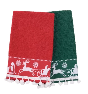 DAS HOME CHRISTMAS ΠΟΤΗΡΟΠΑΝΑ ΣΕΤ 2ΤΜΧ 30X50 0818 GREEN, RED