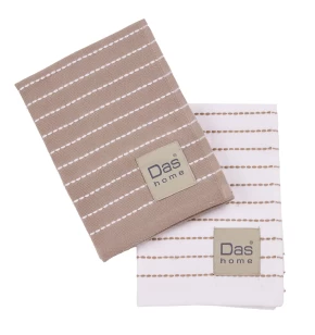 DAS HOME ΣΕΤ ΠΟΤΗΡΟΠΑΝΑ 2ΤΜΧ 30Χ50 0825 TAUPE, WHITE
