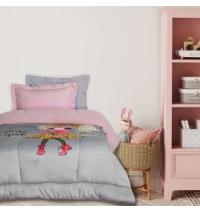 DAS KIDS ΚΟΥΒΕΡΤΟΠΑΠΛΩΜΑ 160Χ220 4971 GREY, PINK