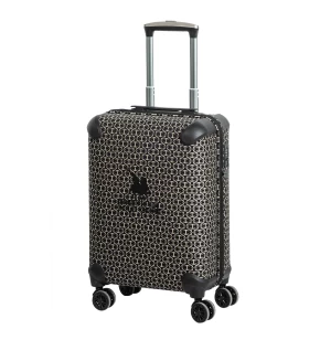 GREENWICH POLO CLUB ΒΑΛΙΤΣΑ 56X38X22.5 PREMIUM 7501 BLACK, ECRU