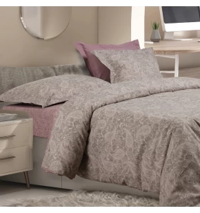 DAS HOME ΣΕΤ ΣΕΝΤΟΝΙΑ ΥΠΕΡΔΙΠΛΑ ΜΕ ΛΑΣΤΙΧΟ CASUAL 5438 GREY, LILAC