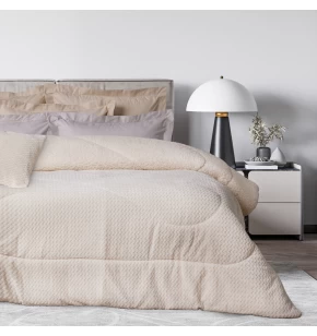 DAS HOME ΚΟΥΒΕΡΤΟΠΑΠΛΩΜΑ SHERPA ΥΠΕΡΔΙΠΛΟ 1366 ECRU