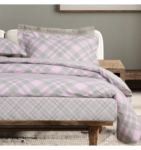 DAS HOME ΣΕΤ ΠΑΠΛΩΜΑΤΟΘΗΚΗ ΥΠΕΡΔΙΠΛΗ CASUAL 5436 MINT, PINK