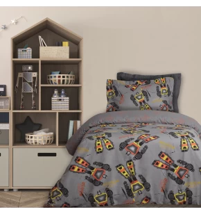 DAS KIDS ΣΕΤ ΠΑΠΛΩΜΑΤΟΘΗΚΗ ΜΟΝΗ 4974 GREY