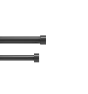 Κουρτινόξυλο Μεταλλικό Πτυσσόμενο Umbra Cappa 91-168cm Black 1014557-111