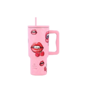 Θερμός Straw Tumbler XL Save the Aegean 900ml - Blush Pop 01-32067