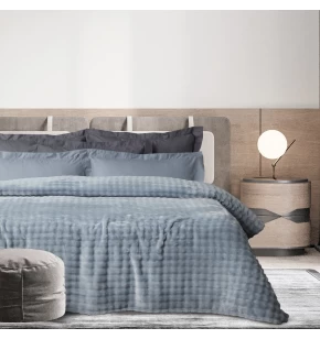 DAS HOME ΚΟΥΒΕΡΤΑ BUBBLE FLEECE 160Χ220 1371 LIGHT BLUE