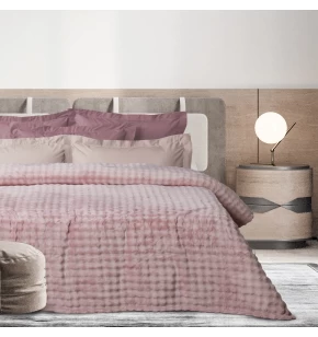 DAS HOME ΚΟΥΒΕΡΤΑ BUBBLE FLEECE 160Χ220 1372 DUSTY LILAC