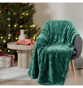 DAS HOME ΚΟΥΒΕΡΤΑ FLEECE 130Χ170 CHRISTMAS 1374 GREEN