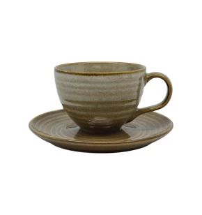 Σετ Φλιτζάνια Τσαγιού 295 ml Ankor Stoneware 6 τμχ - Καφέ 847761