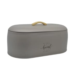 Ψωμιέρα Ankor Μεταλλική Taupe με Ξύλινη  Λαβή 35,9x19,9x12,8 εκ. 846740