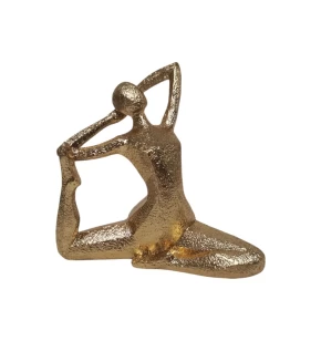 Διακοσμητική Φιγούρα Yoga ANKOR σε Χρυσό Χρώμα 17.5cm 844340