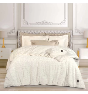 GREENWICH POLO CLUB ΚΟΥΒΕΡΤΟΠΑΠΛΩΜΑ RABBIT FAUX FUR KING ESSENTIAL 3959 WHITE