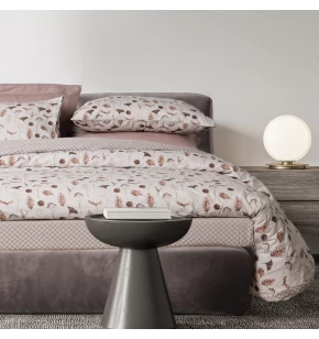 DAS HOME ΣΕΤ ΣΕΝΤΟΝΙΑ ΜΟΝΑ HAPPY FLANNEL 9681 BEIGE, BROWN