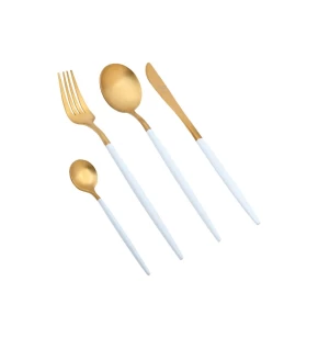 Σετ Μαχαιροπίρουνα 24 Τεμαχίων Cryspo Trio Senso White Gold Mat 7.5mm (45.833.24)