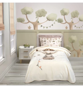 GREENWICH POLO CLUB ΚΟΥΒΕΡΤΑ VELOUR JUNIOR ESSENTIAL 8860 TAUPE