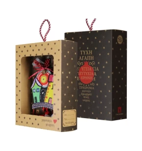 Synchronia Γούρι Ξύλινο Σπίτι Πολύχρωμο - LU22003B