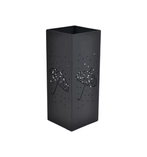 Ankor Ομπρελοθήκη Μεταλλική Τετράγωνη Μαύρη Ματ - 850532