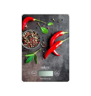 Ankor Ζυγαριά Ηλεκτρονική Γυάλινη Πιπεριές 5kg - 847938