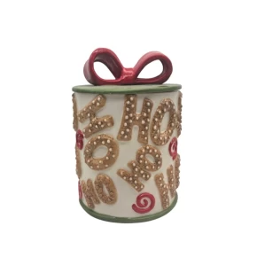 Μπισκοτιέρα Κεραμική Χριστουγεννιάτικη Marva 100514 15x21 εκ.