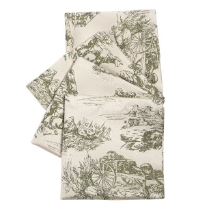 GREENWICH POLO CLUB ΣΕΤ ΠΕΤΣΕΤΕΣ ΦΑΓΗΤΟΥ 40Χ40 ESSENTIAL 3015 ECRU, OLIVE