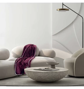 GREENWICH POLO CLUB ΚΟΥΒΕΡΤΑ ΚΑΝΑΠΕ FLEECE 130Χ170 ESSENTIAL 4440 BORDEAUX