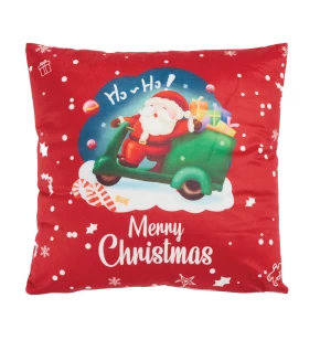 DAS HOME CHRISTMAS ΜΑΞΙΛΑΡΙ ΦΙΓΟΥΡΑΣ 45X45 0852 RED