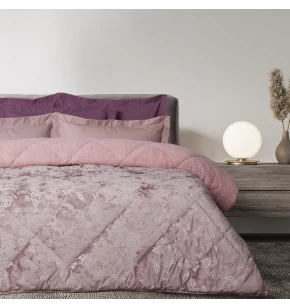 DAS HOME VELVET ΚΟΥΒΕΡΤΟΠΑΠΛΩΜΑ SHERPA ΥΠΕΡΔΙΠΛΟ 1377 NUDE
