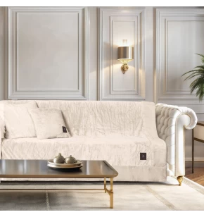 GREENWICH POLO CLUB ΡΙΧΤΑΡΙ VELVET 180Χ250 PREMIUM 3968 IVORY