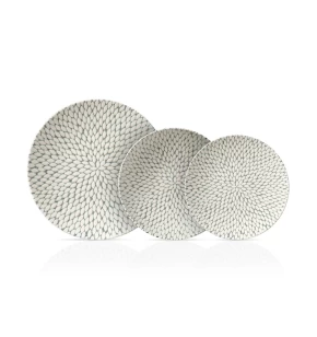 Σετ Πιάτα Πορσελάνης 20τμχ Inglazed Cryspo Trio Pearl (47.160.40)