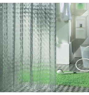 Κουρτίνα Μπάνιου Πλαστική Sealskin Prisma Transparent 180x200 εκ. (PEVA, PVC Free)